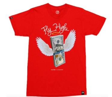 STREETZ IZ WATCHIN TShirt Fly High Money Graphic