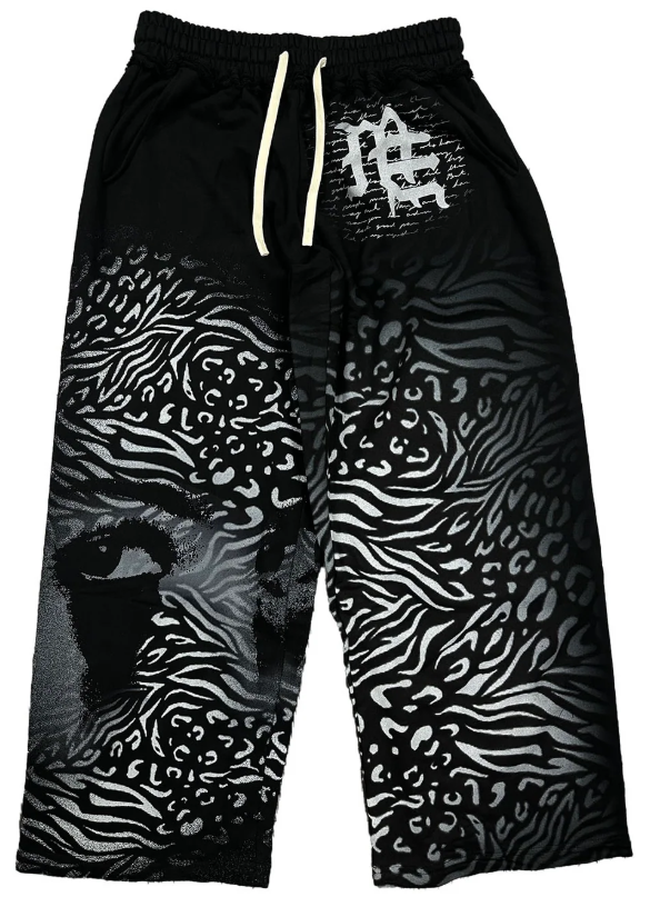 MIXED EMOTIONS Pants Animal Print Graphic