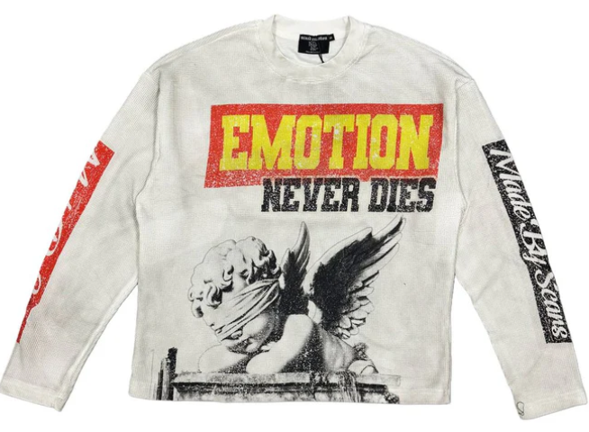 MIXED EMOTIONS Sweatshirt Angel Graphic Typography