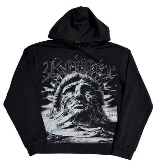 REVEER Hoodie Statue Graphic Print