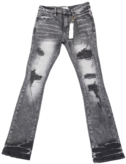 VICIOUS DENIM Jeans Distressed Ripped Washed