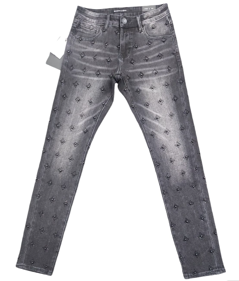 EMBELLISH Jeans Rhinestone Studded