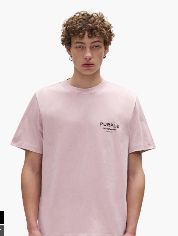 PURPLE TShirt Minimal Logo Pastel