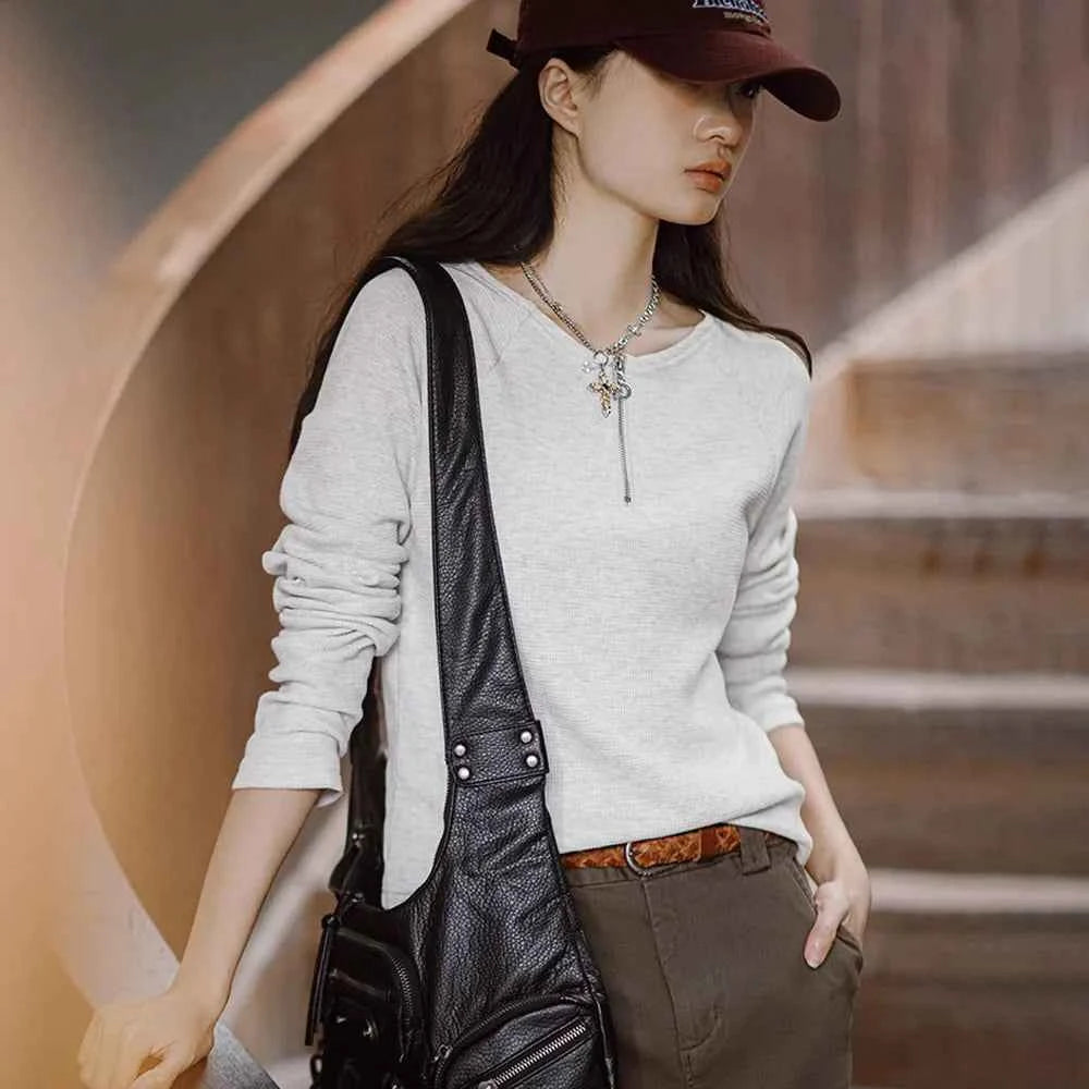 Cozy Waffle Long Sleeve T-Shirt