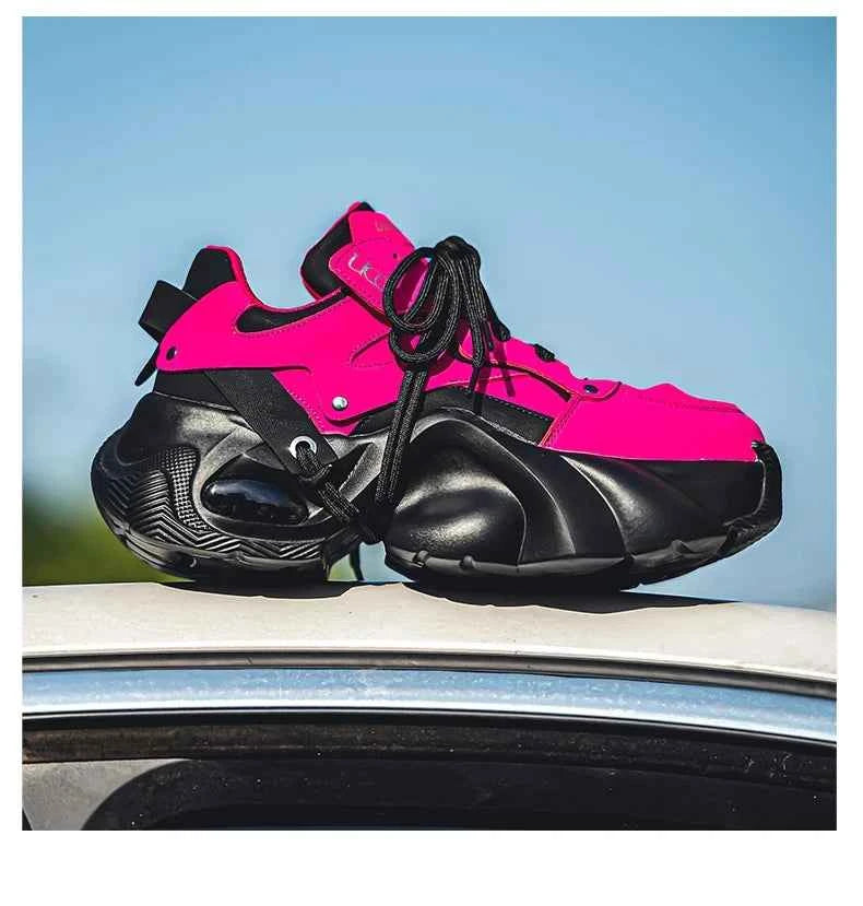 Woman pink shoes Aletha R Chunky sneakers