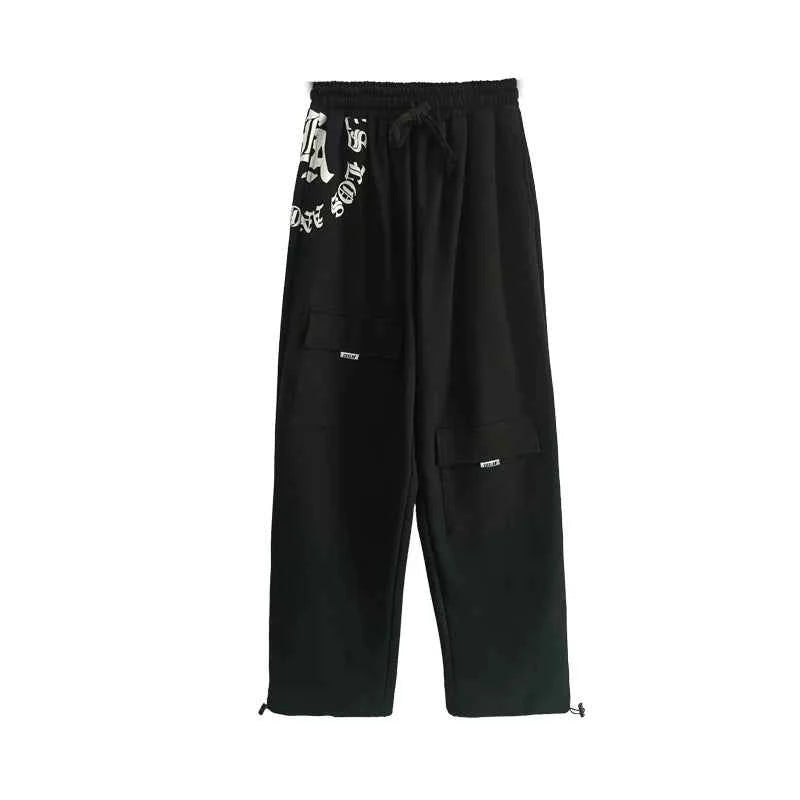 Black Ripped Loose Hip Hop Jeans