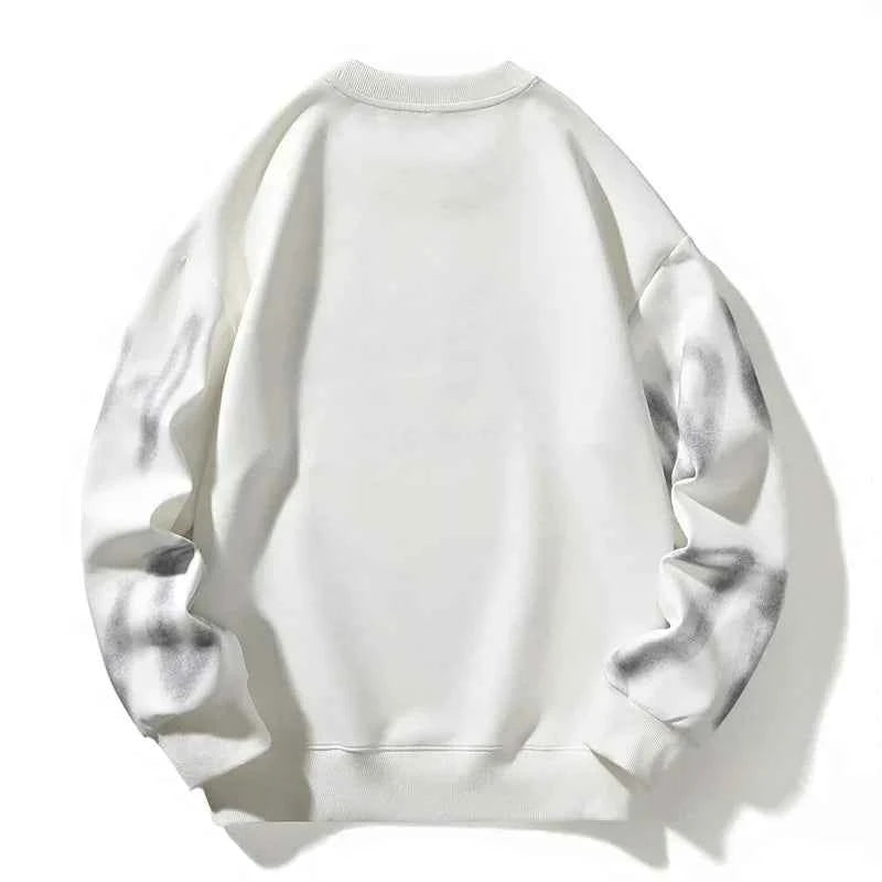 Cozy Letter Print O-Neck Loose Fit Sweatshirt