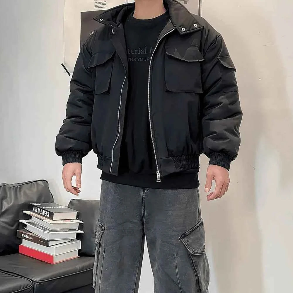 Winter Durable Stand Collar Thickened Jacket