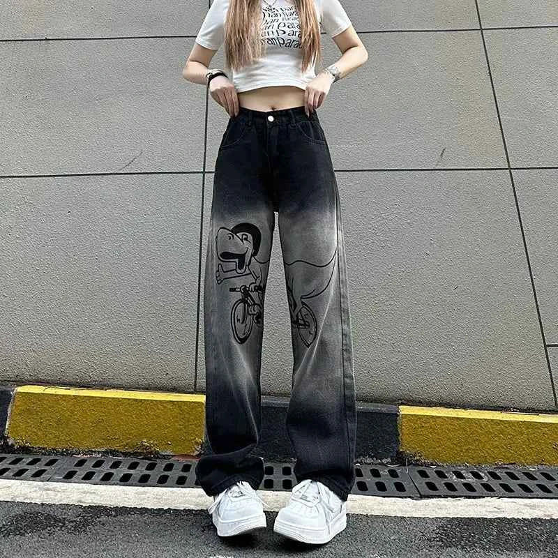 Cozy Cool Gradient High Waist Denim Jeans