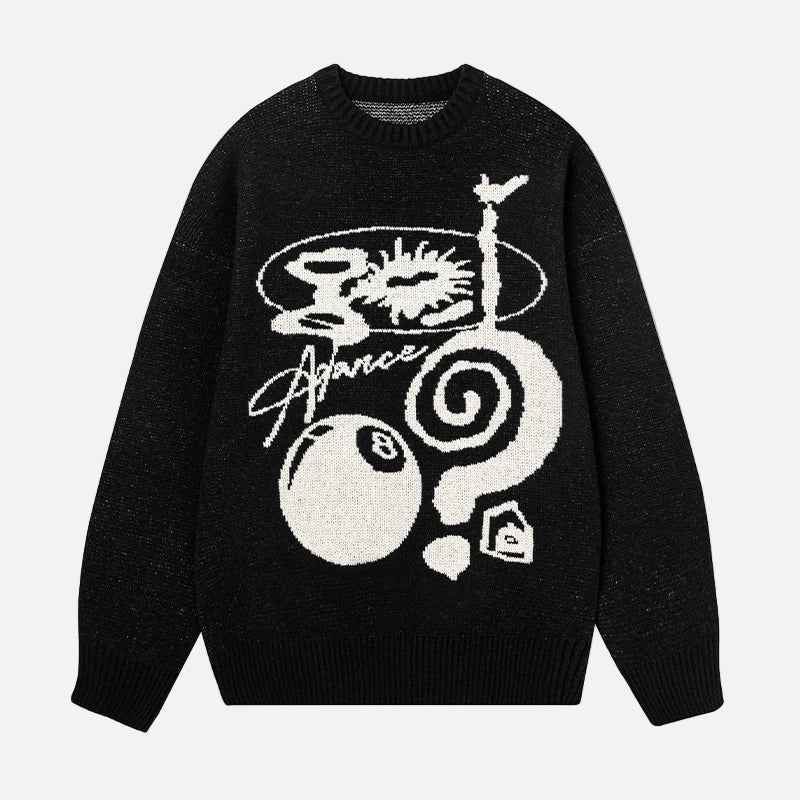 Cozy Winter Warm Jacquard Knit Sweater