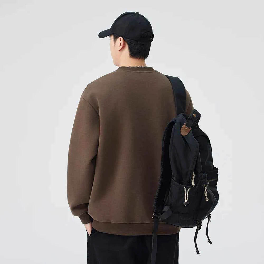 Soft Comfortable Casual Henley Neck Sweatshirt