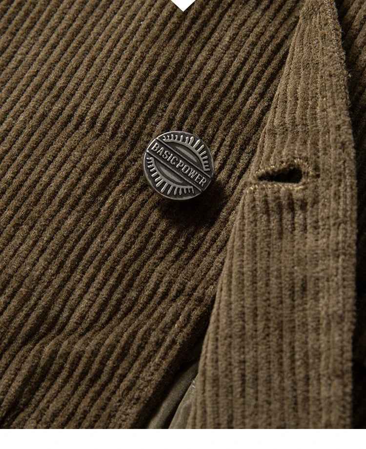 Winter Cotton Corduroy Retro Clip Jacket