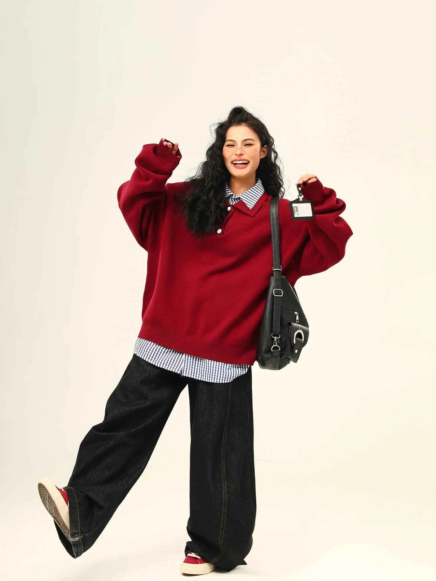 High End American Retro Pullover Sweater