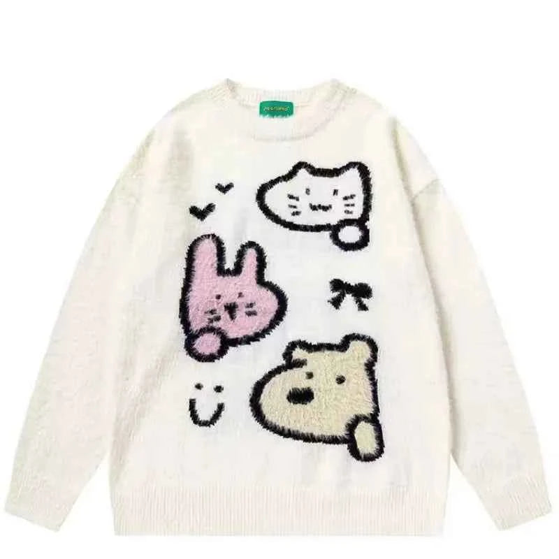 Cute Kawaii Knitted Long Sleeve Sweater