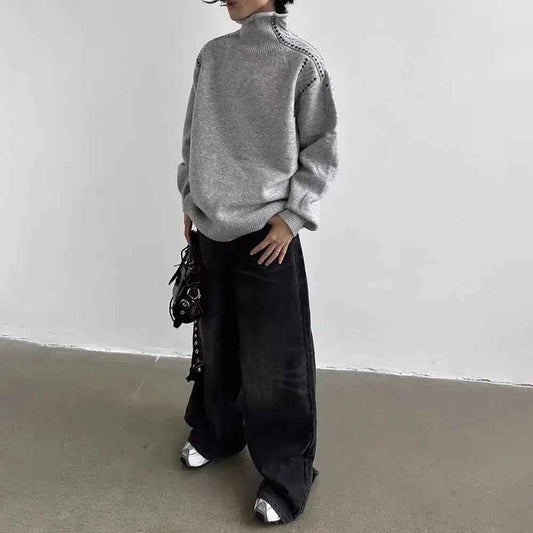 Warmth Without Bulk Casual High Collar Sweater