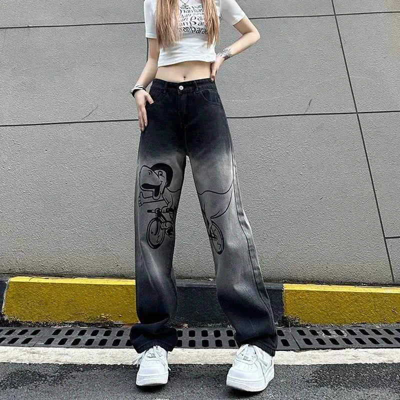 Cozy Cool Gradient High Waist Denim Jeans