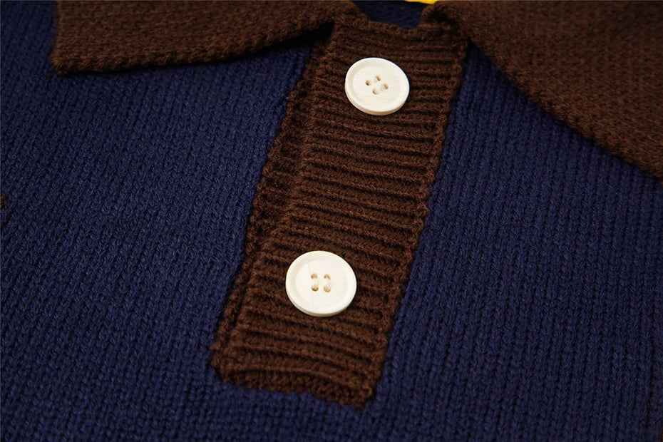 Y2K Cozy Flower Embroidered Casual Knit Sweater