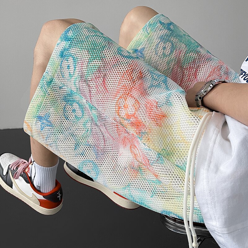 X-Color Tie-dye Mesh Shorts