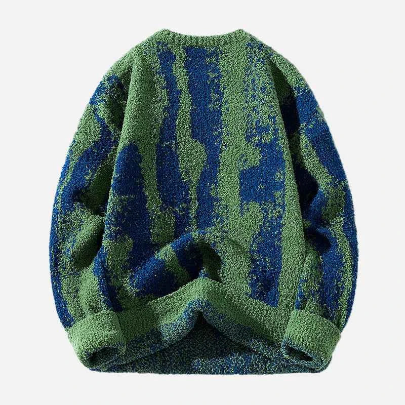 Streetwear Cozy Knitted Tie-Dyed Sweater