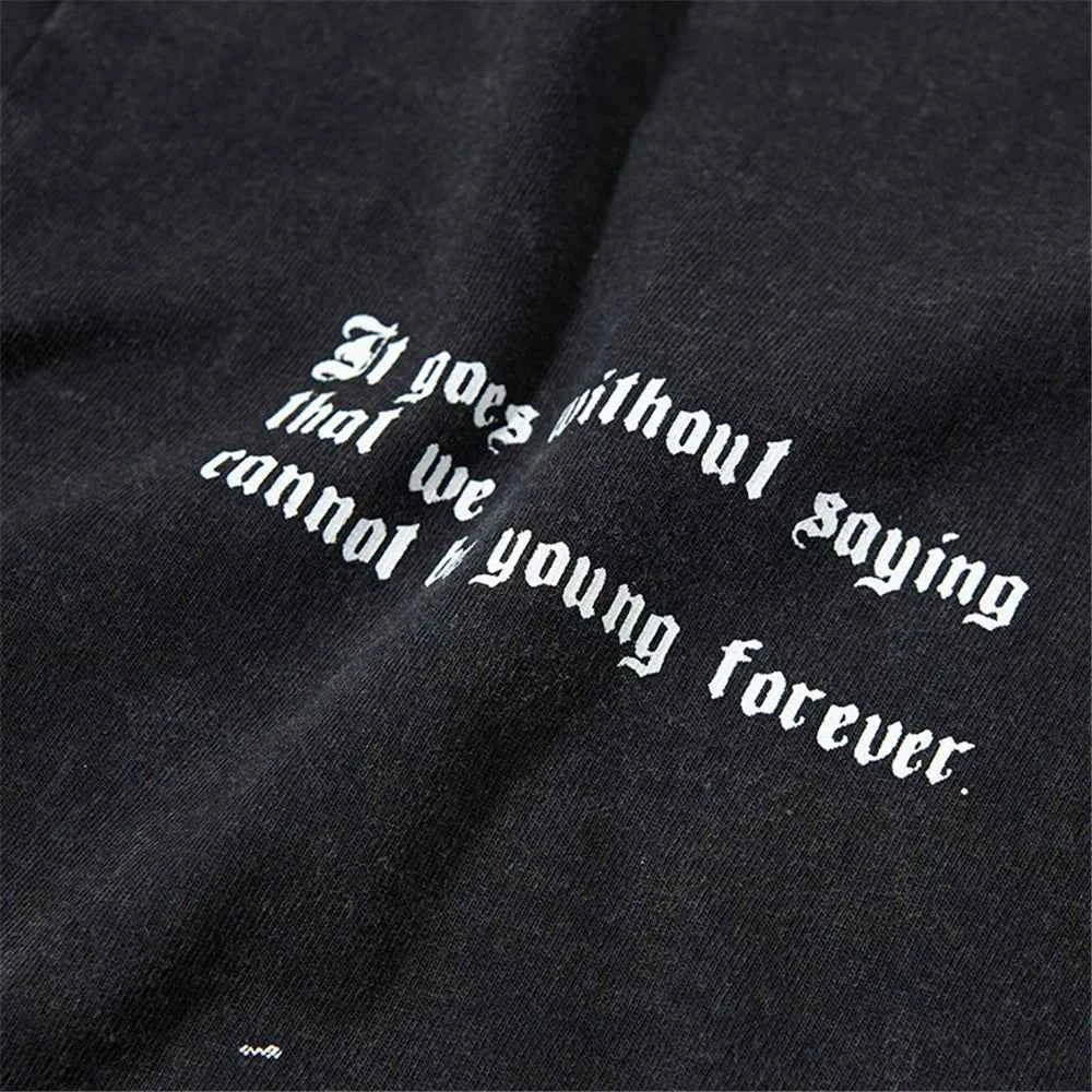 Effortless Bold Letter Graffiti Hip Hop T-Shirt