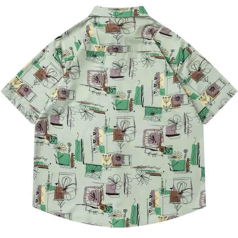 Breathable Vibrant Graffiti Warm Beach Cool Shirt