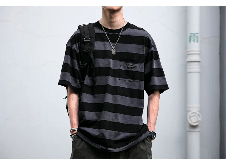 Saturday Striped Cotton T-Shirt