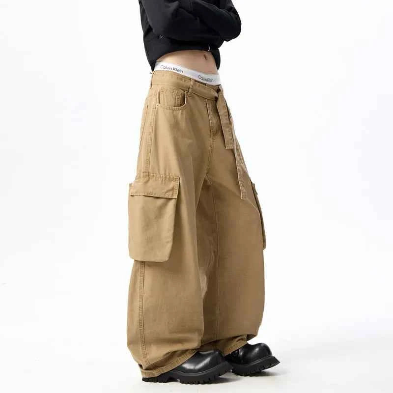 Y2K American Style Big Pocket Cargo Pants