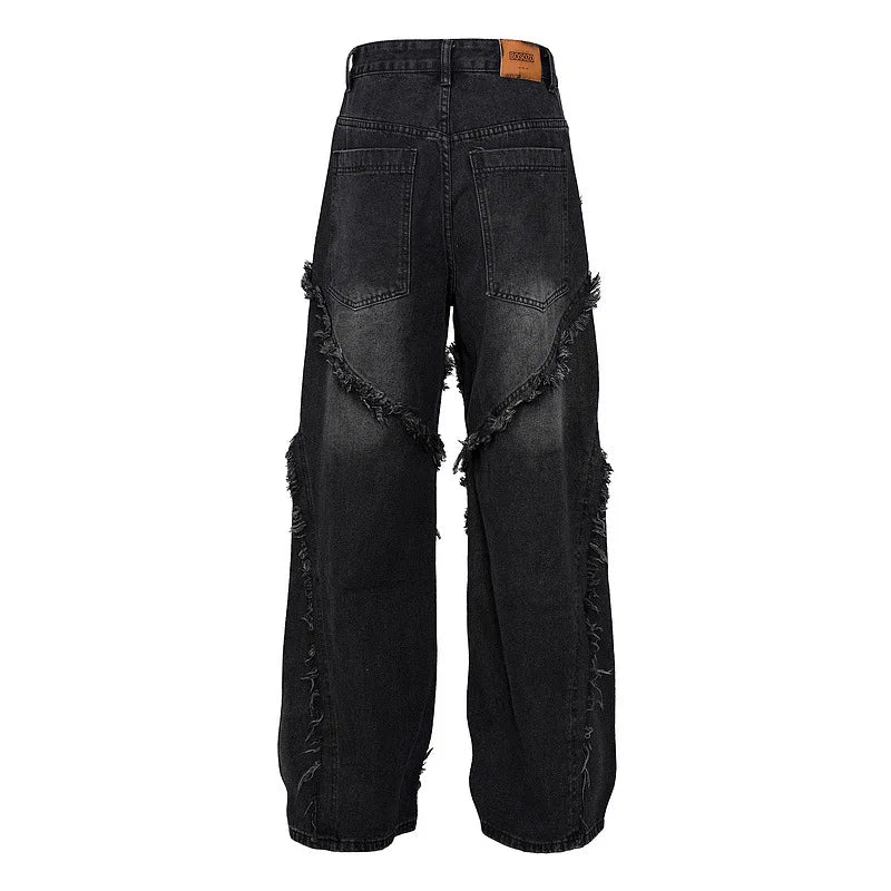 LUW Ripped Distressed Streetwear Jeans