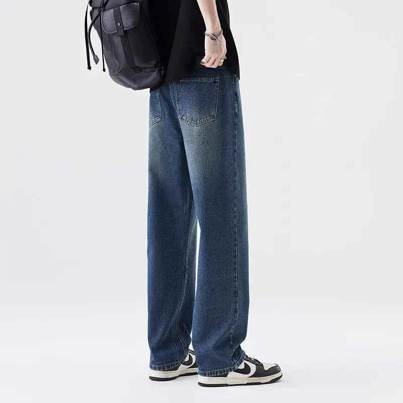 Retro Vintage Blue Loose Casual Jeans