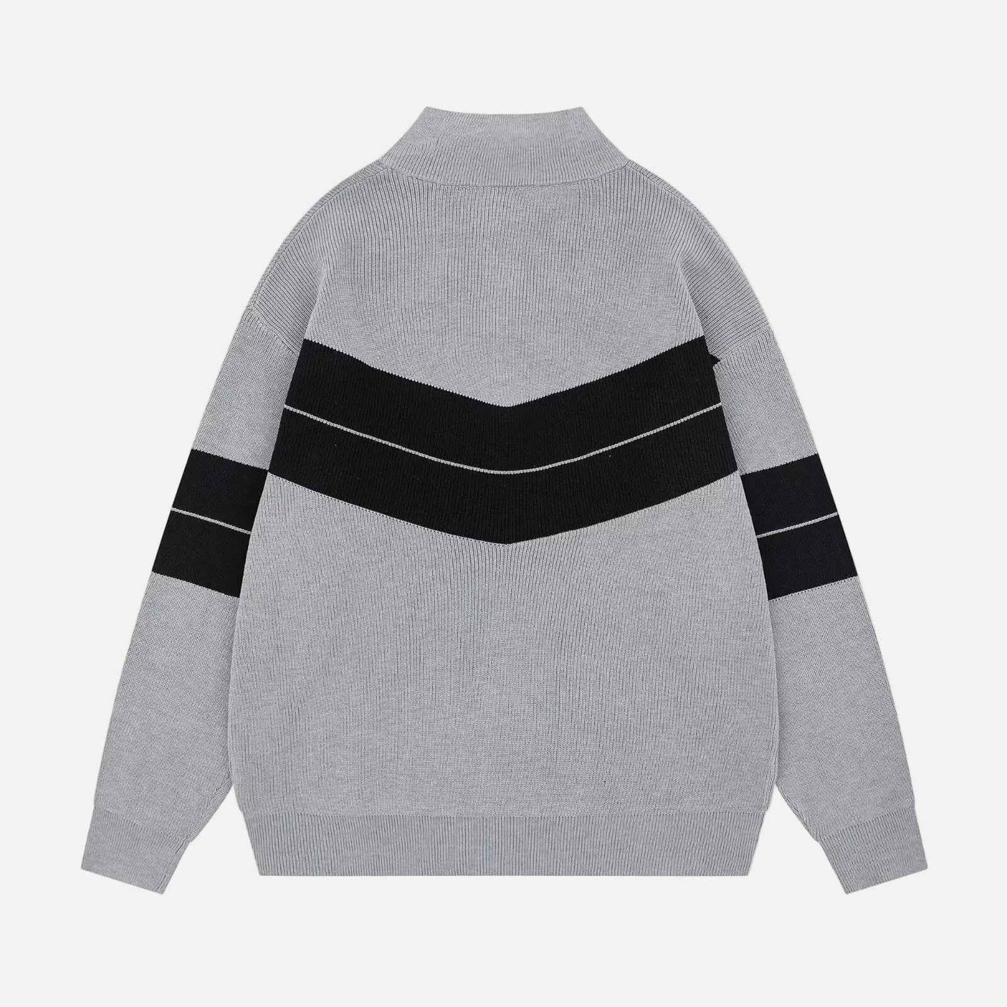 Cozy Korean Style Zip-Up Knit Cardigan
