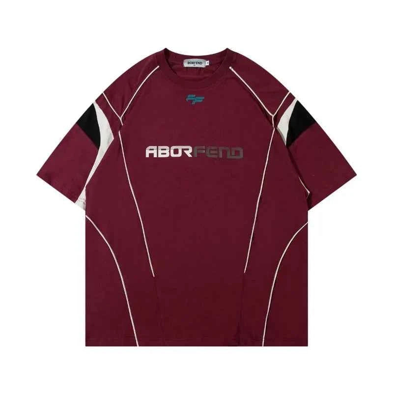 Retro Hong Kong Patchwork Sports T-Shirt