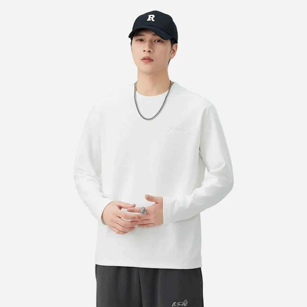 Cozy Winter Logo Solid Color Long Sleeve T-Shirt