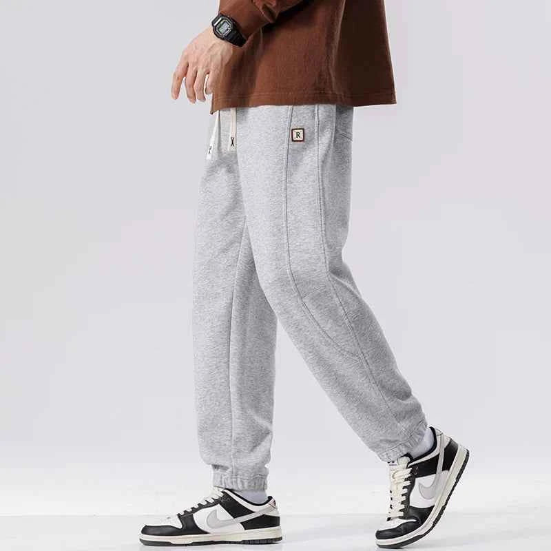 Streetwear Comfort Solid Color Elastic Waist Sweatpants