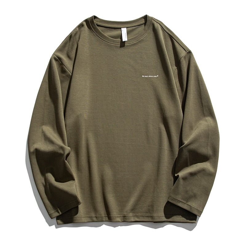 We lead, others copy© Casual Solid Long Sleeve