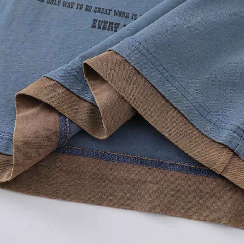 Y2K Fake Two Pieces Loose Fit Long Sleeve T-Shirt