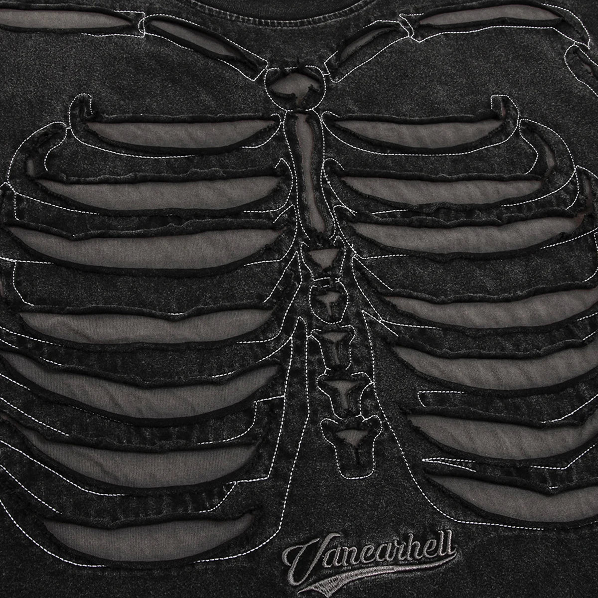 Skeleton Ripped Streetwear T Shirts