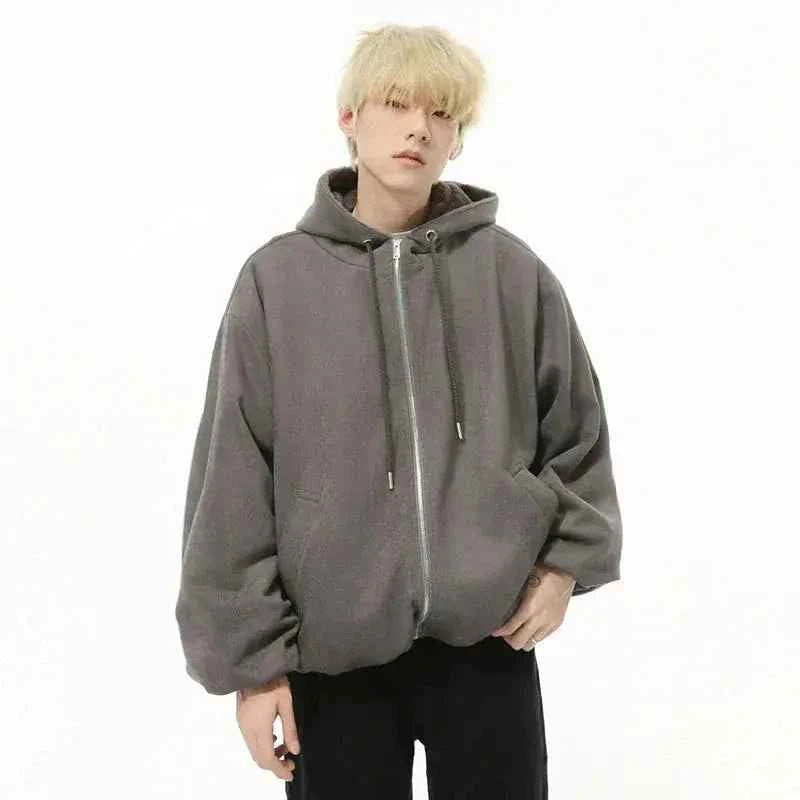Zip Up Hoodie Overtailled Casual