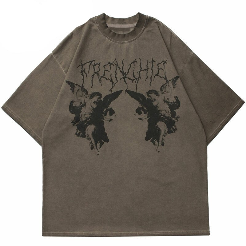TRENCHIE Suffocation Fairy Angel Loose T-Shirt