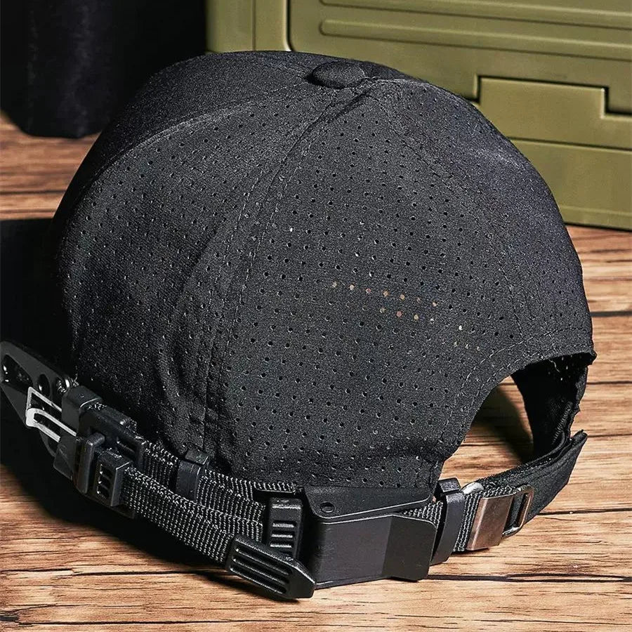 Plain Black Adjustable Cap