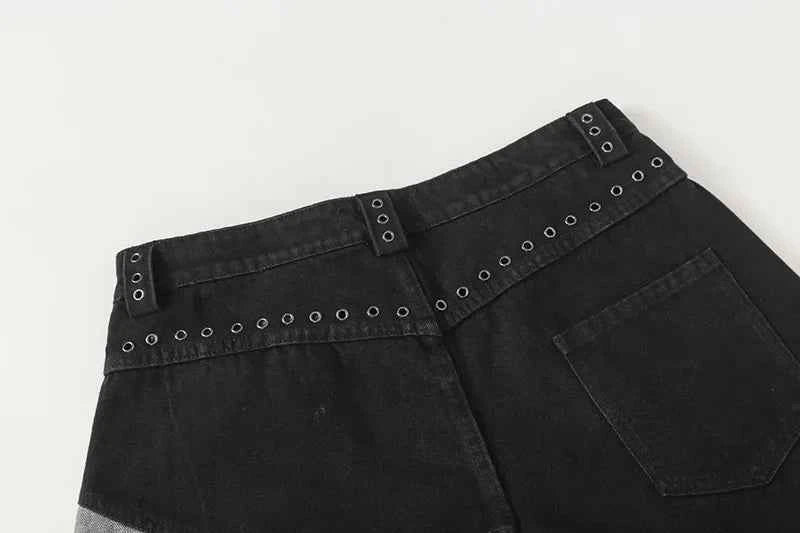 Bohemian Patchwork Loose Denim Jeans