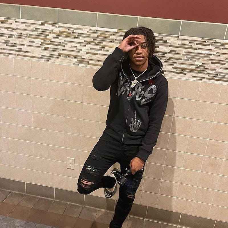 Zip Up Hoodie Black