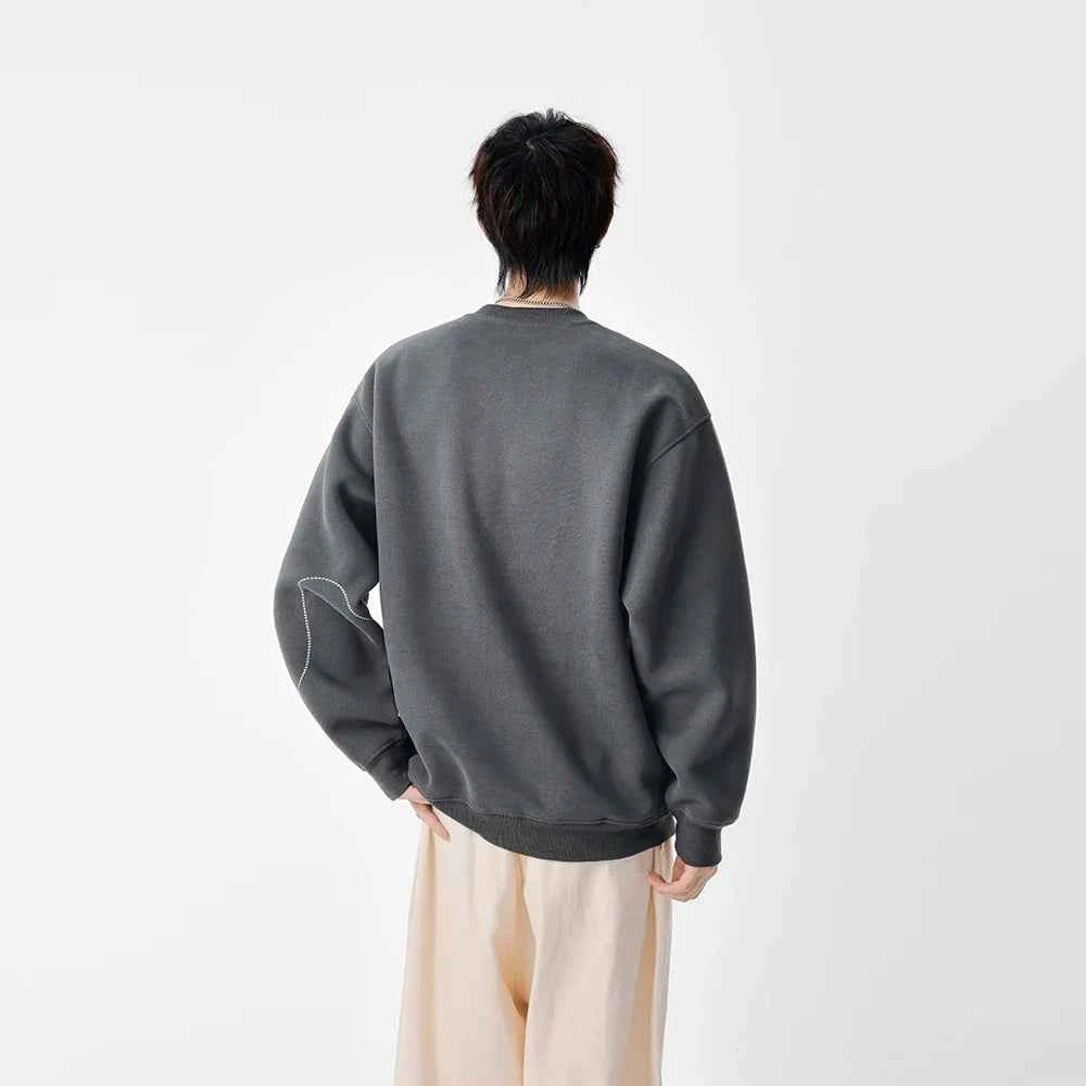 Y2K Cozy Embroidered Long Sleeve Sweatshirt
