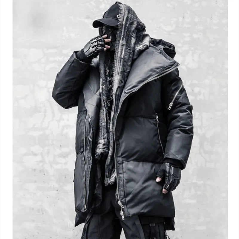 Long Zipper Style Padded Jacket