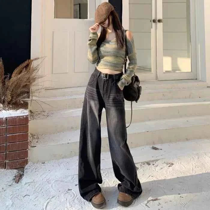 Y2K Vintage Loose Fit Denim Jeans