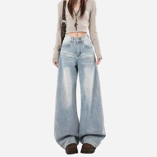 Signature High Waist Loose Wide Leg Jeans