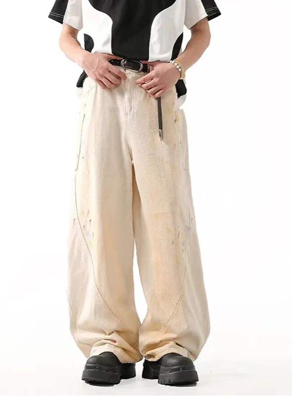 Flattering High Waist Baggy Casual American Style Jeans - Luxuryurbanwear