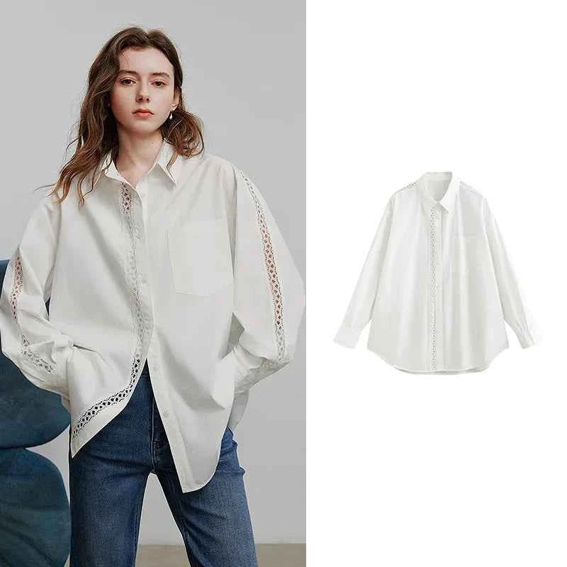 New Spring Lace Blouse Shirt