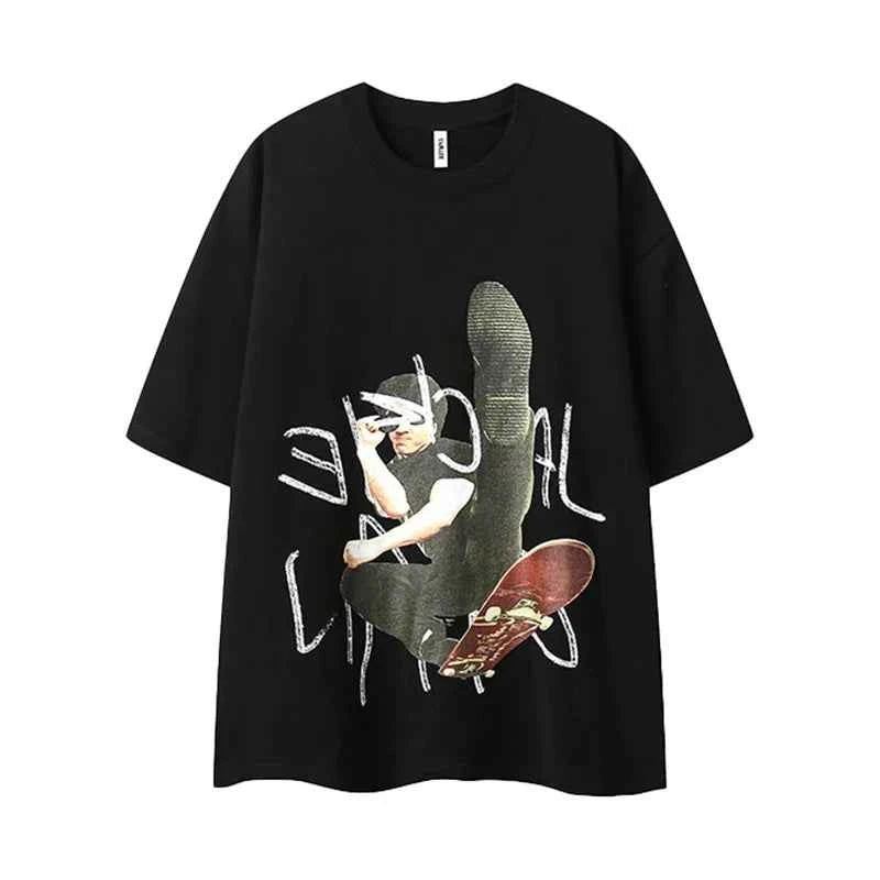 Stylish Chinese Gongfu Printed Summer T-Shirt