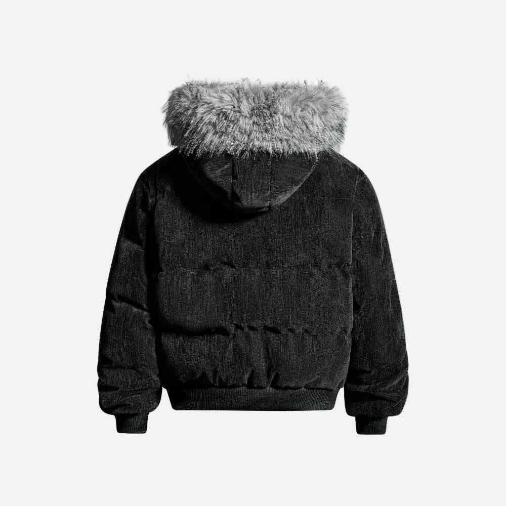 Elevated High Street Hooded Faux Fur Jacket