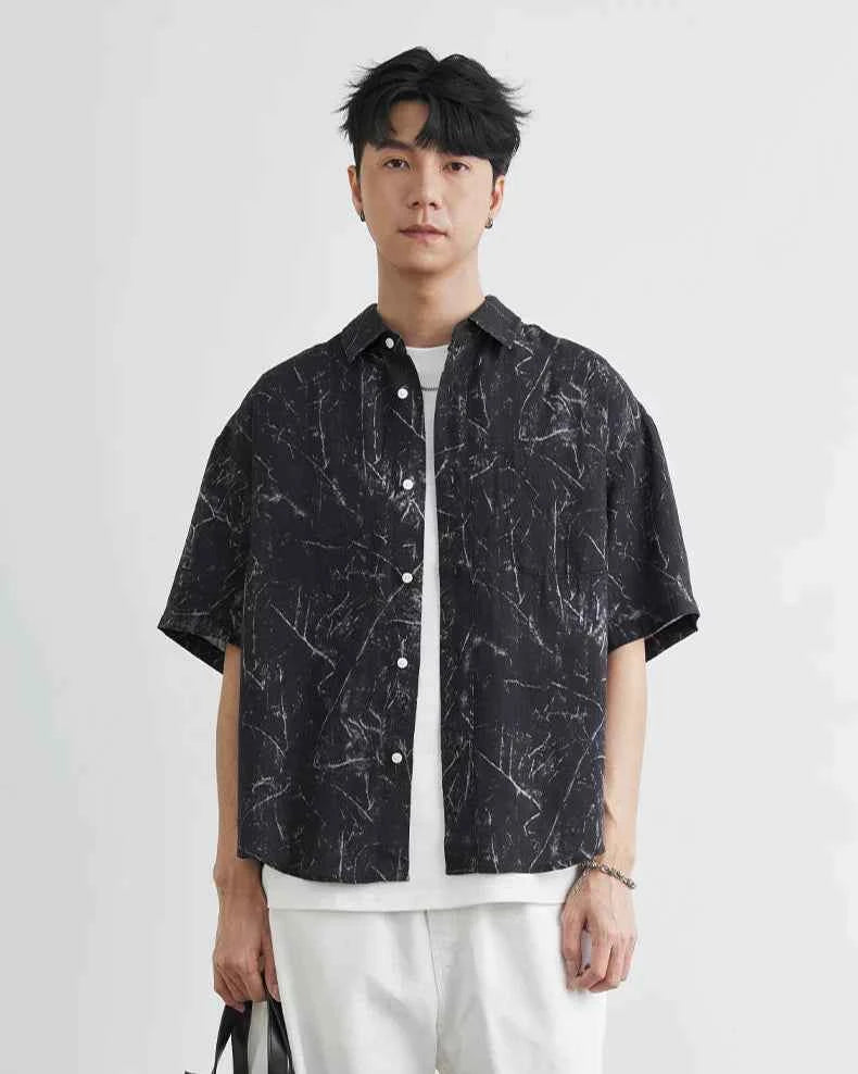 KoreanStyle Casual Button-down Shirt